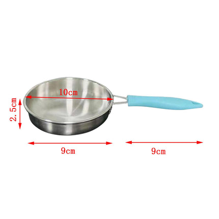 Crofta Frying Pan and Soup Pot with Cover Kitchen Cookware Heat Resistant Wok Pan