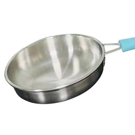 Crofta Frying Pan and Soup Pot with Cover Kitchen Cookware Heat Resistant Wok Pan