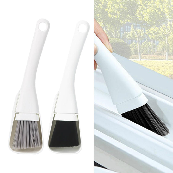 Crofta Window Track Cleaning Brush Handheld Groove Cleaning Brush for Home Gray