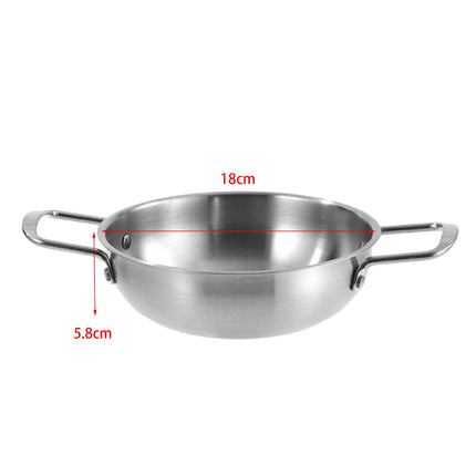 Korean Ramen Noodle Pot Multipurpose Stockpot Fast Heating Seafood Troop Pot 18cm