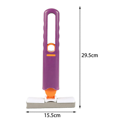 Mini Mop Lightweight Floor Cleaning Hand Free Mops for Home Kitchens Desktop violet