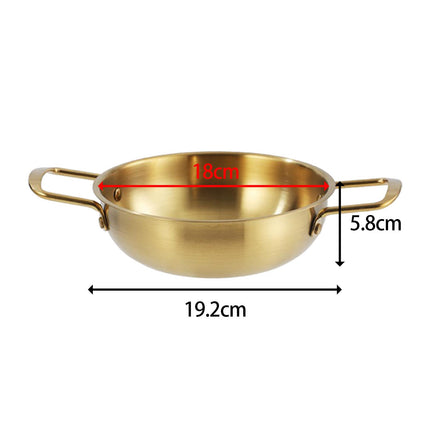 Korean Ramen Pot Pan Dry Pots Multipurpose Household Korean Ramen Noodle Pot 18cm