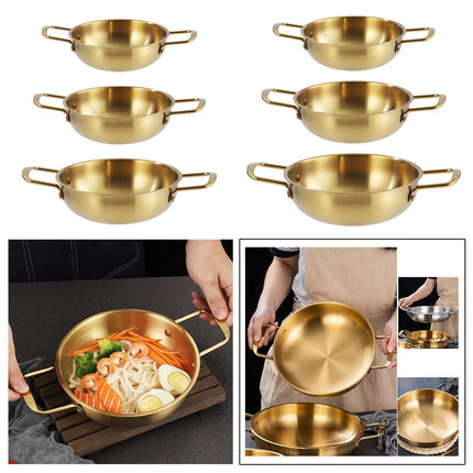 Korean Ramen Pot Pan Dry Pots Multipurpose Household Korean Ramen Noodle Pot 18cm