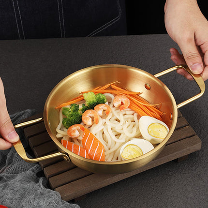 Korean Ramen Pot Pan Dry Pots Multipurpose Household Korean Ramen Noodle Pot 18cm