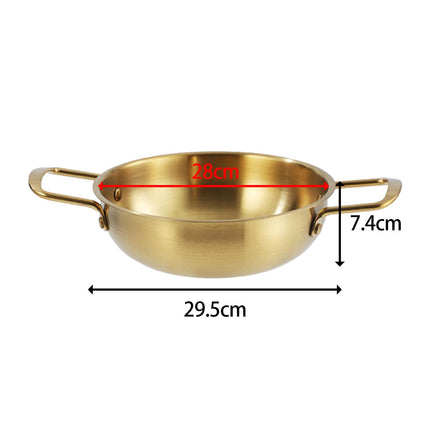 Korean Ramen Pot Pan Dry Pots Multipurpose Household Korean Ramen Noodle Pot 28cm