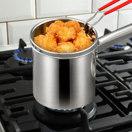 Deep Fryer Milk Pot Thick Cooking Pot for Backpacking Restaurant Dining Room Small