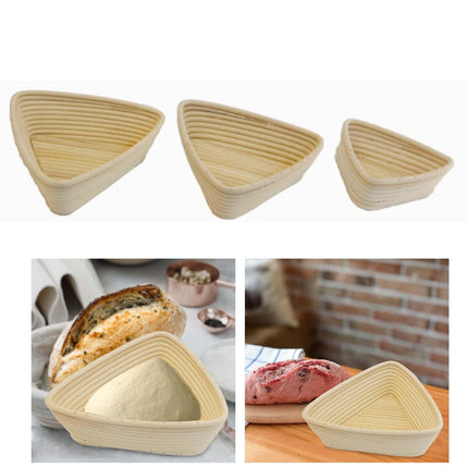 Rattan Bread Proofing Basket Wicker Baking Bowl for Kitchen Home Baking Shop 16cmx16cmx6cm