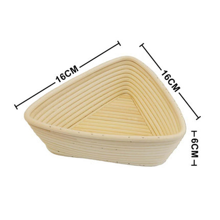 Rattan Bread Proofing Basket Wicker Baking Bowl for Kitchen Home Baking Shop 16cmx16cmx6cm