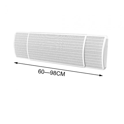 Central Air Conditioner Air Deflector Vent Deflector Adjustable 60cm to 98cm