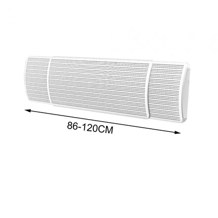 Central Air Conditioner Air Deflector Vent Deflector Adjustable 86cm to 120cm