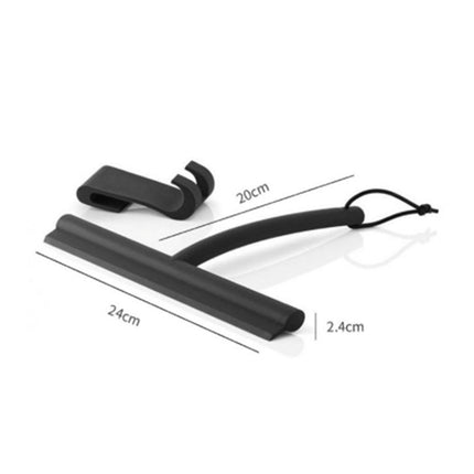 Glass Clean Scraper Silicone Window Glass Wiper for Kitchen Window Black