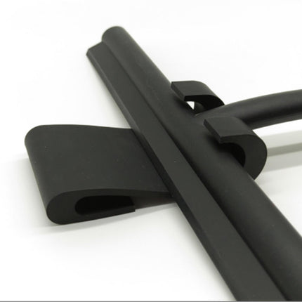 Glass Clean Scraper Silicone Window Glass Wiper for Kitchen Window Black