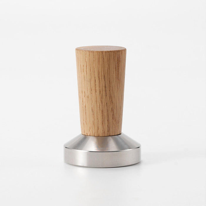 Stainless Steel Coffee Tamper Wooden Handle for Espresso Machine Bar Camping 53mm