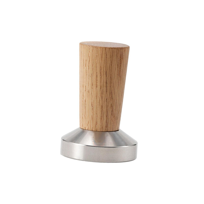 Stainless Steel Coffee Tamper Wooden Handle for Espresso Machine Bar Camping 53mm