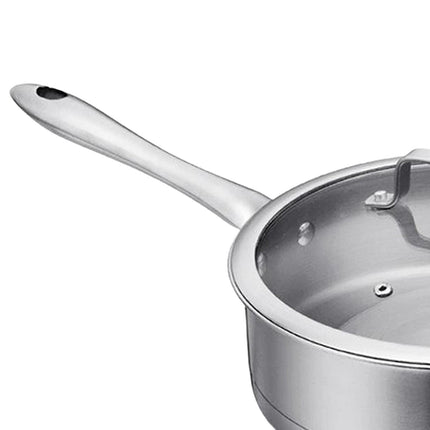 Kitchen Pot Cookware Saucepan Ergonomic Handle Stockpot for Home Kitchen Bar Style D