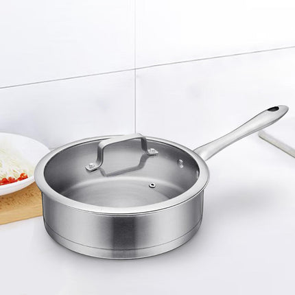 Kitchen Pot Cookware Saucepan Ergonomic Handle Stockpot for Home Kitchen Bar Style D