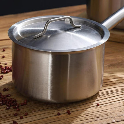 Induction Pot Soup Stainless Steel Cooking Pot for Hotel Kitchen Restaurants 1.3L