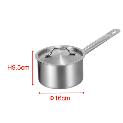 Induction Pot Soup Stainless Steel Cooking Pot for Hotel Kitchen Restaurants 1.9L