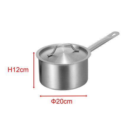 Induction Pot Soup Stainless Steel Cooking Pot for Hotel Kitchen Restaurants 3.7L