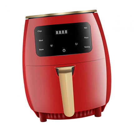 Air Fryer 4.5L Quick Easy Meals Non Slip Handle Portable for Household Party Red