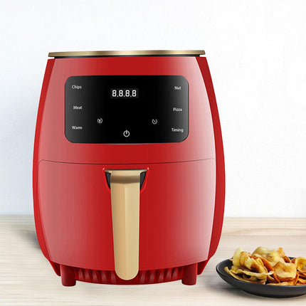 Air Fryer 4.5L Quick Easy Meals Non Slip Handle Portable for Household Party Red