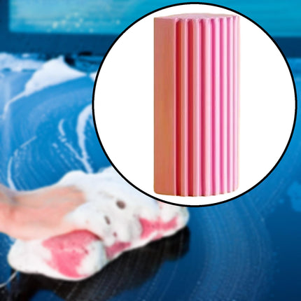 5 Pieces Damp Clean Duster Sponge Car Wash Sponge for Boats Furniture Trucks pink