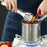 Stainless Steel Deep Fryer Pot Small Deep Fryer Pot for Picnic Frying Baking With Tongs 1.2L