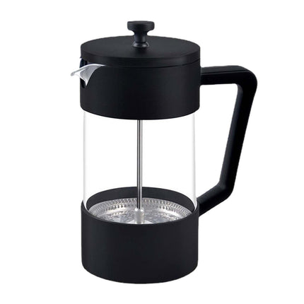 Glass Teapot Stainless Steel Filter Coffee Maker Pot for Camping Travel Home 1000ML