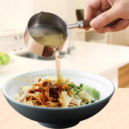 Small Butter Warmer Oil Melting Cooking Pot Small Saucepan for Home RV Travel 200ml Large