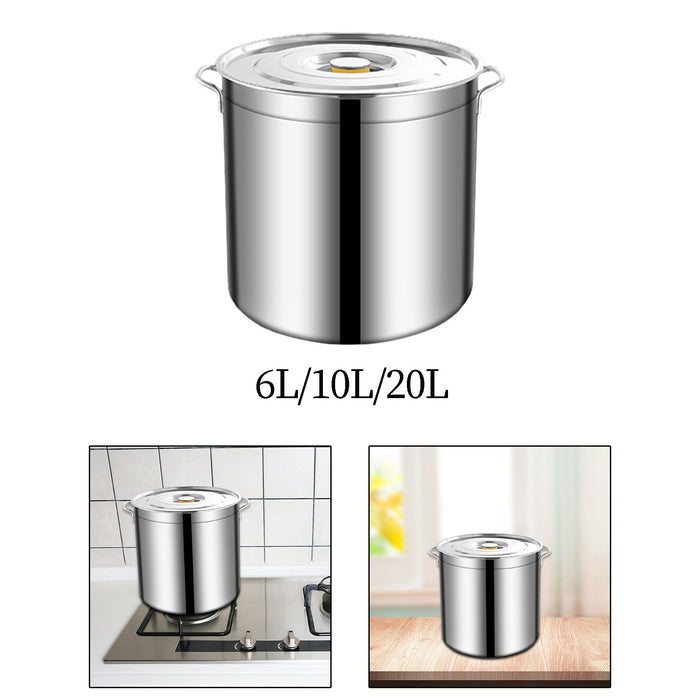 Stainless Steel Stockpot Tall Cooking Pot for Commercial Hotel Household