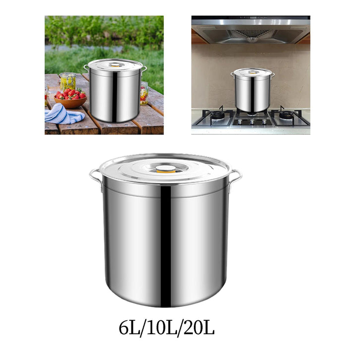 Stainless Steel Stockpot Tall Cooking Pot for Commercial Hotel Household