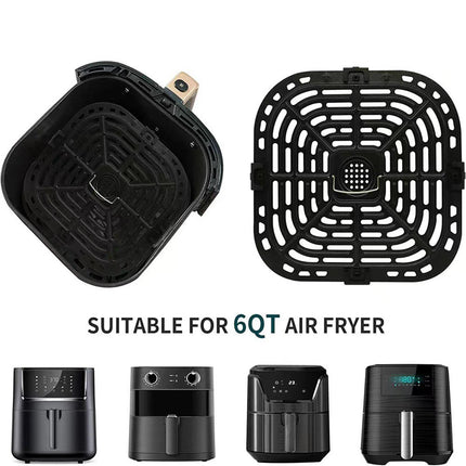 Air Fryer Grill Pan Convenient Cooking Durable Grilling Tray Fry Coating Pan Style B