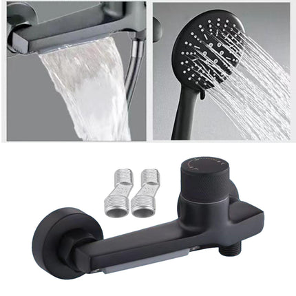 Bathroom Tub Faucet Universal Bathroom Fixtures Shower Diverter Shower Mixer Black