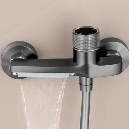 Bathroom Tub Faucet Universal Bathroom Fixtures Shower Diverter Shower Mixer Gray