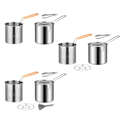 Deep Frying Pot with Lids Deep Fryers Frying Pot for Camping Home Restaurant With Basket