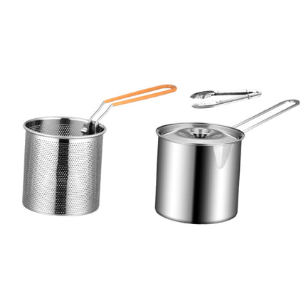 Deep Frying Pot with Lids Deep Fryers Frying Pot for Camping Home Restaurant With Basket