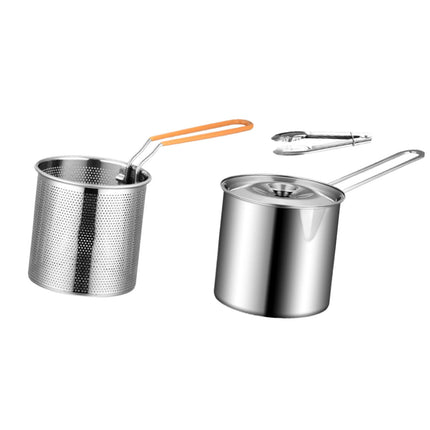 Deep Frying Pot with Lids Deep Fryers Frying Pot for Camping Home Restaurant With Basket