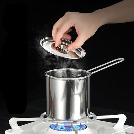 Deep Frying Pot with Lids Deep Fryers Frying Pot for Camping Home Restaurant With Basket