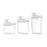 Washing Powder Containers Clear Reusable for Laundry Room Bathroom Countertop 1500ml