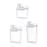 Washing Powder Containers Clear Reusable for Laundry Room Bathroom Countertop 1500ml