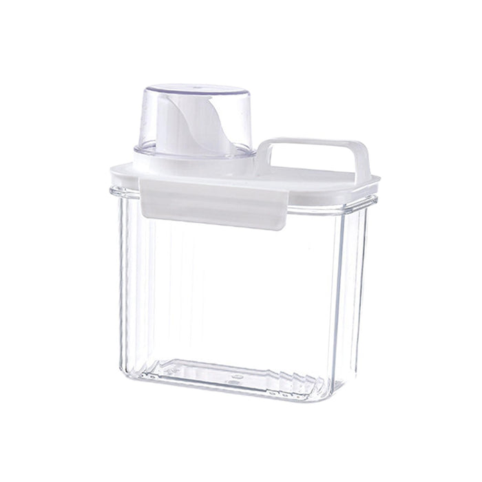 Washing Powder Containers Clear Reusable for Laundry Room Bathroom Countertop 1500ml