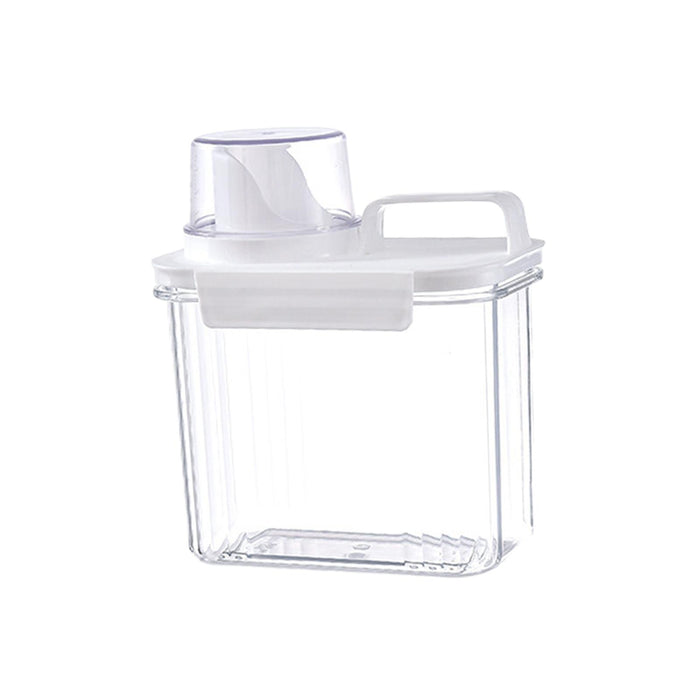 Washing Powder Containers Clear Reusable for Laundry Room Bathroom Countertop 1500ml