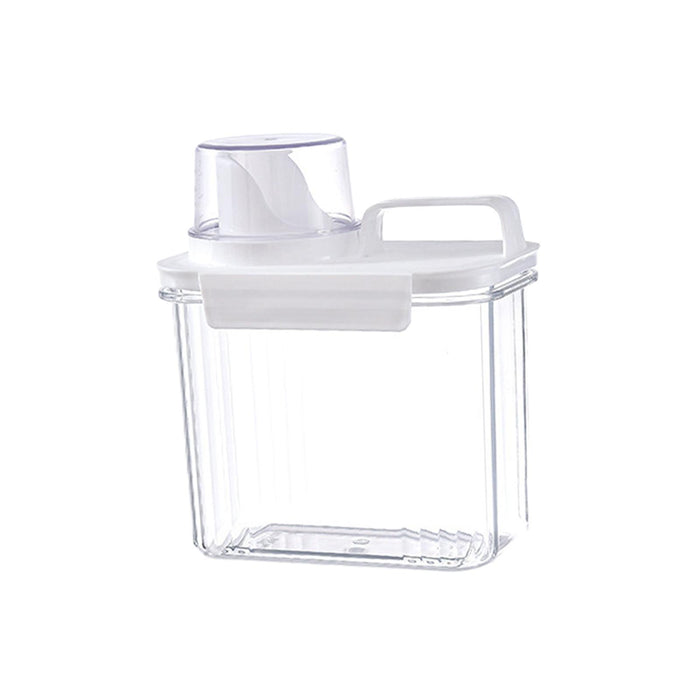 Washing Powder Containers Clear Reusable for Laundry Room Bathroom Countertop 1500ml