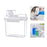 Washing Powder Containers Clear Reusable for Laundry Room Bathroom Countertop 1500ml