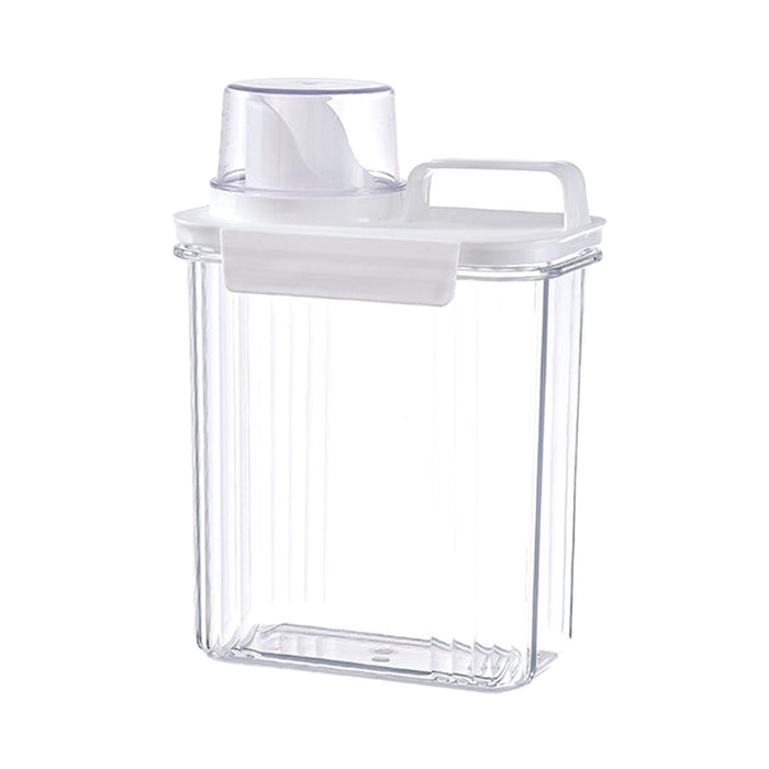 Washing Powder Containers Clear Reusable for Laundry Room Bathroom Countertop 2000ml