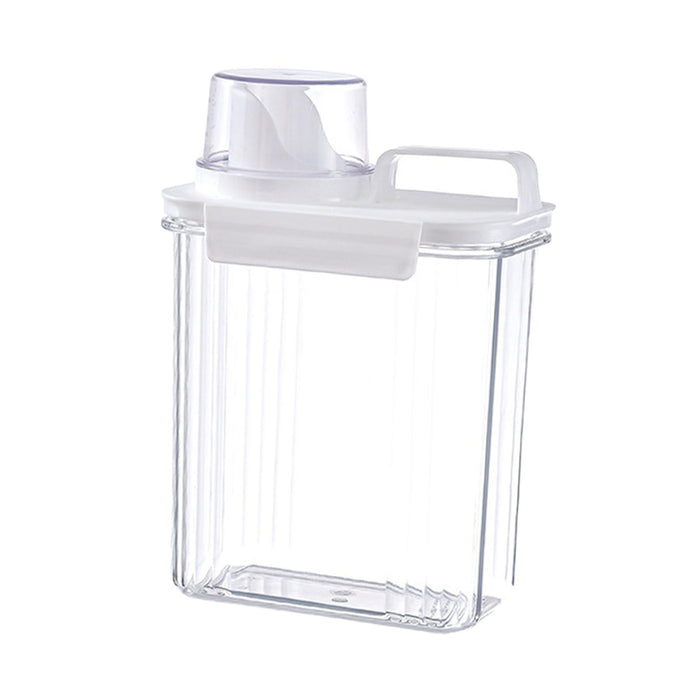 Washing Powder Containers Clear Reusable for Laundry Room Bathroom Countertop 2000ml