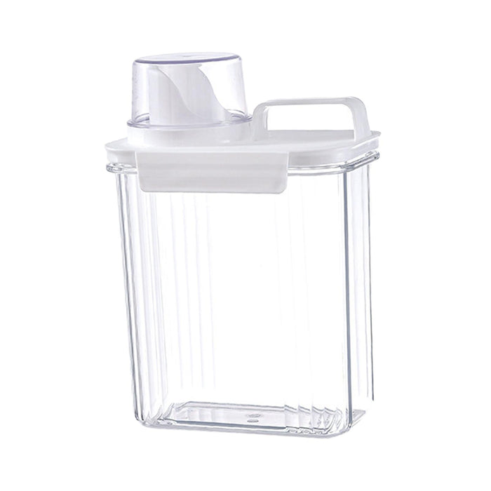 Washing Powder Containers Clear Reusable for Laundry Room Bathroom Countertop 2000ml