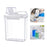 Washing Powder Containers Clear Reusable for Laundry Room Bathroom Countertop 2000ml