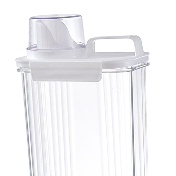 Washing Powder Containers Clear Reusable for Laundry Room Bathroom Countertop 2800ml