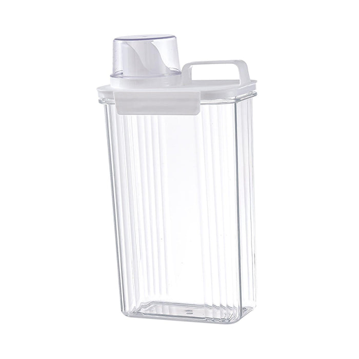 Washing Powder Containers Clear Reusable for Laundry Room Bathroom Countertop 2800ml